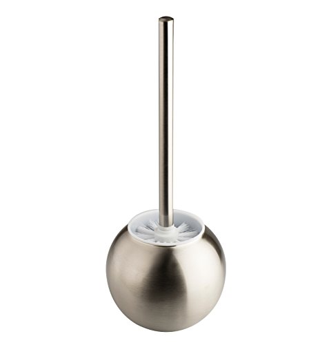 AMG and Enchante Accessories Toilet Brush and Ball Holder, TB100001 SNI, Satin Nickel - Thumbnail 3