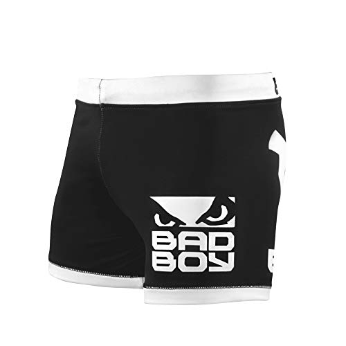 Bad Boy Original Polyester Competition MMA Mixed Martial Arts Vale Tudo Shorts (X-Large) Black