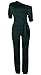 ONLYSHE Womens Sexy Half Sleeve One Shoulder Tied Waist Bodycon Party Clubwear Jumpsuit Rompers