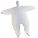VOCOO Inflatable Costumes Adult Size Inflatable Body Suits, White, Size 14.0