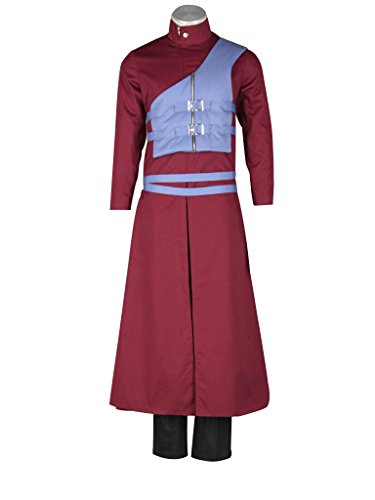 Mtxc Men's Naruto Cosplay Costume Gaara 7th Size Large Red