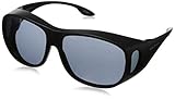 Solar Shield Fits Over Sunglasses Classic Elm Square (L) Blk/Gry