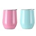 Baring 2 Pack Stainless Steel Wine Glasses, 9 OZ Vacuum Custom U - Type Heat Preservation Cup Great for Red Wine, Cocktail, Liquors and Nonalcoholic Beverages (color 5)