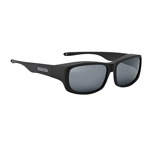 Jonathan Paul Pandera Polarized Fitover Sunglasses in Matte Black with Grey Lenses