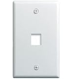 On-Q WP3401WH 1Gang, 1Port Wall Plate, White
