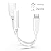 Lightning to 3.5 mm Headphone Jack Adapter for iPhone 8 /8Plus/7/7Plus/X/10/XR/Xs/XS max Dongle Earphone AUX Lightning Headphone Adapter Splitter Audio & Charge Connector Cable Support iOS 12 or Later