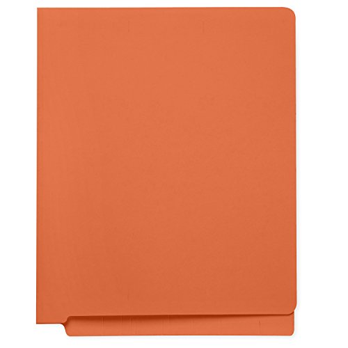 50 End Tab File Folders, Reinforced End Tab, 50 PACK (Orange) - Thumbnail 2