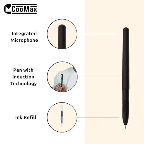 CooMax Bluetooth Headset for Phone with Built-in Microphone - Mic Earphone for Calling and Wireless Communication in the Ear (VIP Pro Supermini Bluetooth Pen)