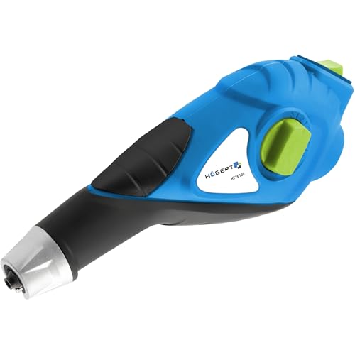 HÖGERT TECHNIK – Graviergerät mit Wolframcarbidspitze, 5 Tiefenstufen, Ersatzspitze & Schablonen, für Metall, Glas, Holz, Kunststoff, Keramik, präzise & ergonomisch