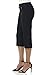 Rekucci Women's Ease into Comfort Modern Classic Cuffed Capri (16, Black)