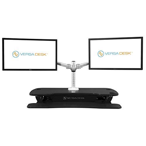 image for VersaDesk Omniview Dual Monitor Arm - Black, Universal mounting Bracke
