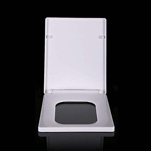 Topseh Square Toilet Cover General Old Staircase Buffer Slow Drop Seat Cover Plate Thickened Urea Formaldehyde Cover Ring,Urea Formaldehyde Resin Wide 36 Metal Basesimple Modern Comfortable Bacteria Removal Home Toilet Common