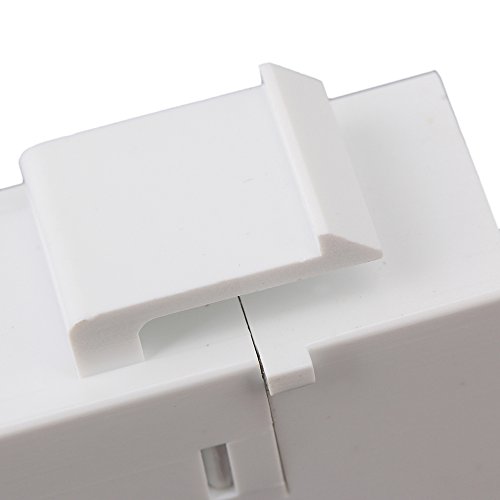 RDEXP Cat6 RJ45 Ethernet Inline Jack Coupler Keystone Female to Female Adapter Plug Set of 50
