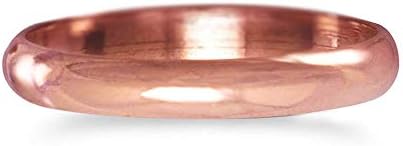 Samie Collection Pure Uncoated Solid Healing Therapy Copper Ring Band for Men & Women: 3mm, 6mm, 8mm: Plain & Hammered- Trace Mineral, Natural Relief of Joint Pain, Size 5-12