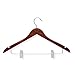 Honey-Can-Do HNG-01210 Basic Suit Hanger with Clips, 3-Pack, Cherry