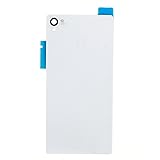 LUVSS New Back Glass Replacement for Sony Xperia Z3 D6603 D6643 D6653 Rear Cover Glass Panel Case Housing with Adhesive Preinstalled Repair Part (White)