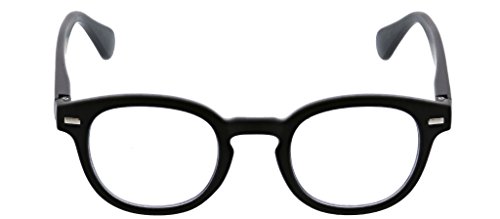 Peepers Men's Headliner 2325150 Round Reading Glasses, Black, 1.5