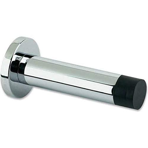 NANDEYIBI ZAB07CP - Polished Chrome - Projection Skirting Door Stop On Rose