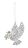 Ganz Peaceful Dove Leaves Hanging Ornament