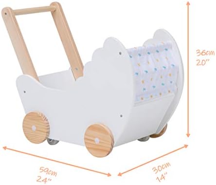 white company wooden pram