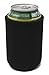 TahoeBay Premium Can Sleeves - 5mm Thick Neoprene Beer Coolies for Cans - Blank Drink Coolers (Black)