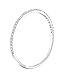 14k White Gold Dainty Half Band Natural Diamond Wedding Anniversary Ring (0.08 cttw, G-H Color)