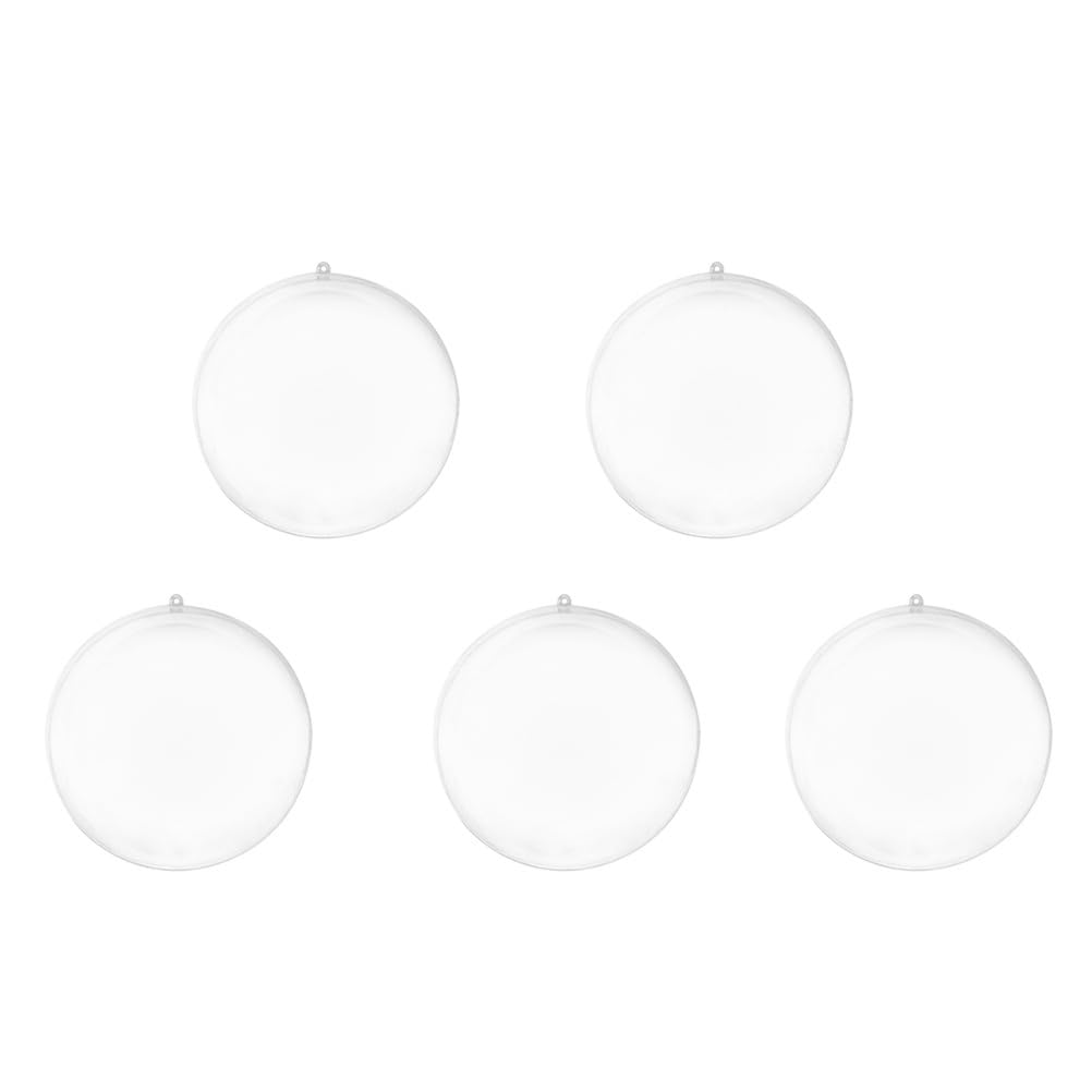 BESPORTBLE Ornaments Plastic Christmas Decorations - 10PCS Clear Balls Ornaments Plastic Xmas Tree Hanging Bauble Pendant DIY Christmas Party Ceiling Decorations(Empty)