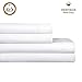Heritage Home Linen 400 Thread Count, 100% Egyptian Cotton Sheet Set - Extra Soft, Luxury Finish - Smooth and Silky Sateen Weave Long-Staple Combed Egyptian Cotton - 4 Piece Set - White, Queen