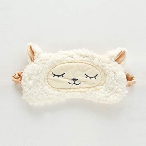 xinyus New Released Cute Little Wool Velvet Eye Mask Sheep Shading Sleep Eye Mask Comfortable Eye Mask in fine style(None white)