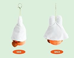 MSGlobal Cute Plush Keychain with Fun Ghost Cape