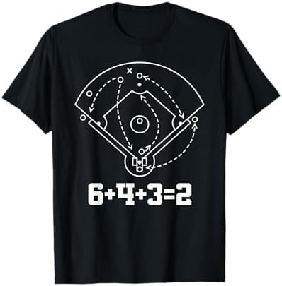 Amazon.com: 6432 Baseball Double Play Math Lover Sports Equation T