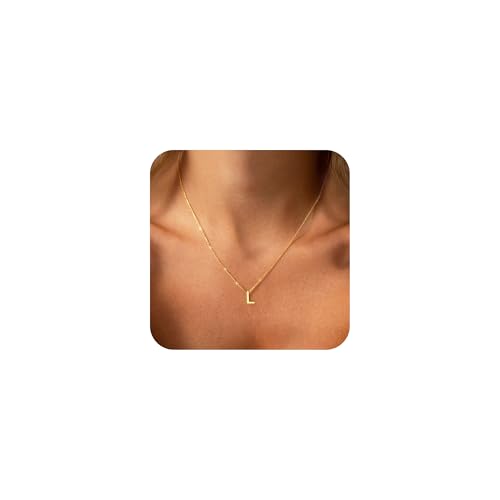 JNZSSWHJJH Initial Necklace L Necklace Initial