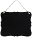 Black Vintage Style Chalkboard Sign Message Board with Jute Hanging String