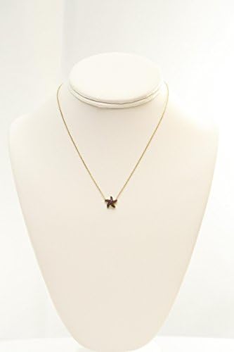 Cubic Zircon Starfish Pendant Necklace