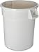 Carlisle FoodService Products 34102002 Bronco Round Waste Container Only, 20 Gallon, White