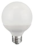 TCP RLG25527KND LED G25 - 40 Watt Equivalent (5W) Soft White (2700K) Non-Dimmable Light Bulb