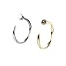 Set Kit of 2 Surgical Steel 20 Gauge 8mm Open Nose Rings Hoops Studs Piercings In Silver And Gold Plated Colours By VAGA
