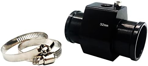Car 32mm Water Temperature Temp Sensor Gauge Joint Pipe Radiator Hose Adapter eB