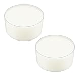 uxcell® Clear Plastic Round Case White Sponge Fingertip Moistener 2 Pcs