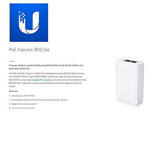 Ubiquiti PoE++ Injector Ubiquiti U-PoE++ Injector - 60W Power Over ...