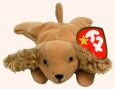 TY Teenie Beanie Babies Spunky the Cocker Spaniel Dog Plush Toy Stuffed Animal