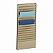 STEELMASTER Steel Job Ticket and Display Rack, 18 Compartments, 13.5 x 30 x 2 Inches, Beige (270171BEI)