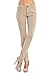 YourStyle USA Women’s Jeggings Pants – Stretch Slim Fit Skinny Fitted Long Basic Slimming Casual Bottom P9128 Khaki M