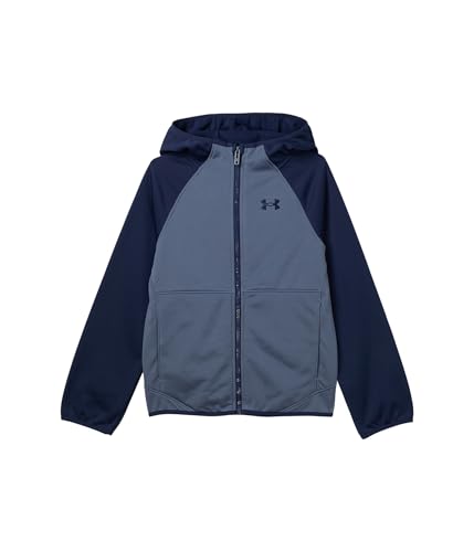 Under Armour Boys Sim Softshell Jacket (Big kid), Downpour Gray, Small, Big Kid at Amazon