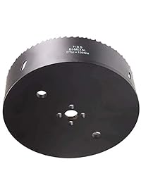 acrux7 Cornhole tableros agujero hoja de sierra, 6 inch maíz agujero cortador de perforación para cornhole Juego, Negro