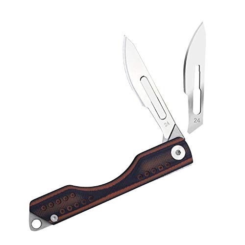 edcfans Folding Pocket Knife G10 Handle, Skinning Knives for Hunting