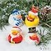 Fun Express Vinyl Holiday Rubber Duckies | 12 Count | Great for Party Favors, Children's Birthday Bash, Holiday Celebrations