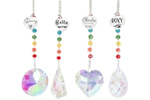 Rainbow Bridge Pet Memorial Crystal Suncatcher Heartfelt Pet Memorial Gift, Remembrance Decor for Cats & Dogs, Rainbow Crysta