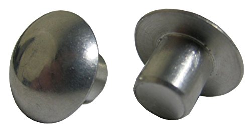 1/8 X 3/16 SOLID 1100F ALUMINUM RIVET, UNIVERSAL HEAD, PLAIN FINISH, NO HEAD MARKINGS (PACK OF 1 LB - APPROXIMATELY 2100 PIECES )