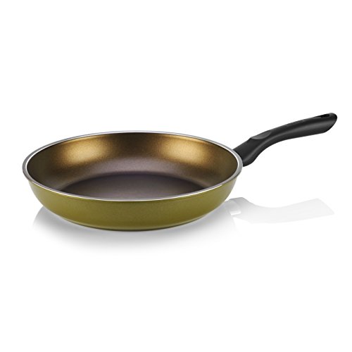 TeChef - Color Pan 12" Frying Pan, Coated with DuPont TeflonÂ® Select - Colour Collection / Non-Stick Coating (PFOA Free) / (Spicy Olive)